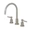 Kingston Brass KS8728DLLS Widespread Kitchen Faucet, Brushed Nickel KS8728DLLS - alternate 1